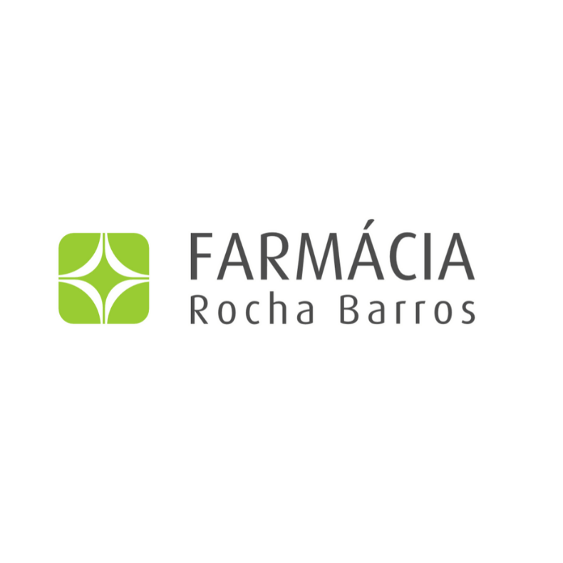 logotipo da farmácia Rocha Barros em Baião